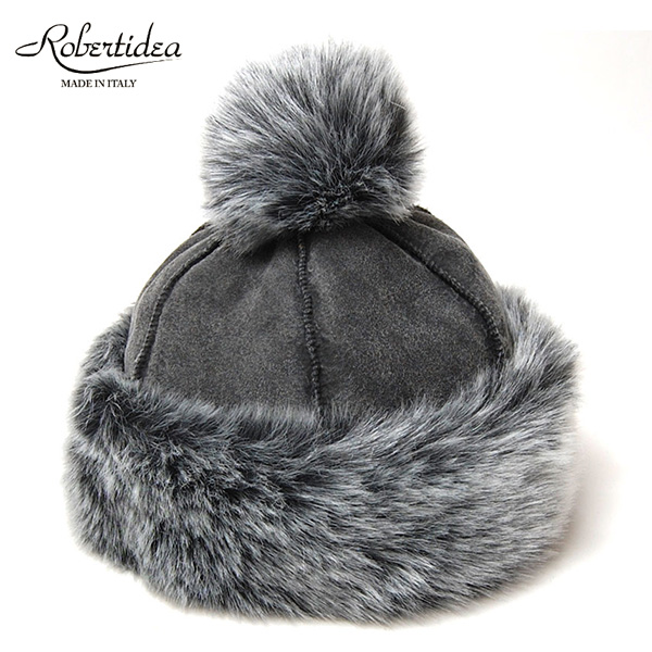 イタリア Robertidea ロベルトイデア フェイクファーモスコー 防寒帽 ロシア帽 レディース ボンボン付き 秋冬 コンビニ受取対応 Kaw Roi 3001
