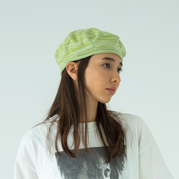 SUBLIME(サブライム)　リネンコットン二ットベレー　CTN LINEN HG BERET