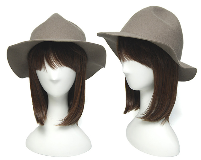 SUBLIME　サブライム　ウールフエルトマウンテンハット　トラベルマウンテンハット　フェルトハット