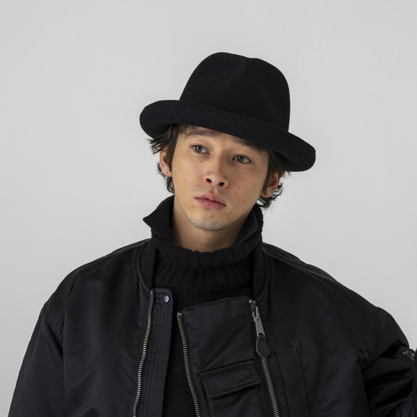 SUBLIME　サブライム　ウールフエルト中折れ帽　フェルトハット