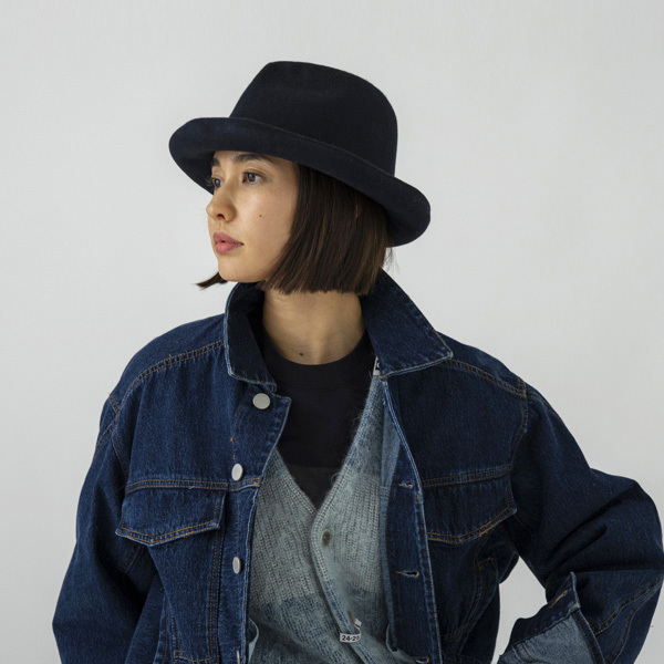 SUBLIME　サブライム　ウールフエルト中折れ帽　フェルトハット