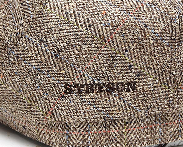 ”STETSON(ステットソン)” シルクツイード6枚はぎハンチング 