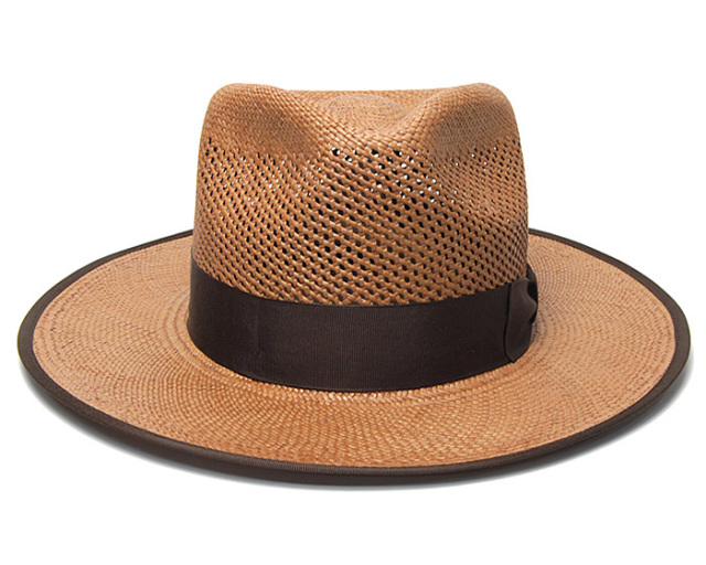 ”STETSON (ステットソン)” つば広パナマ中折れ帽 FLAT WHIPPET ウィペット 