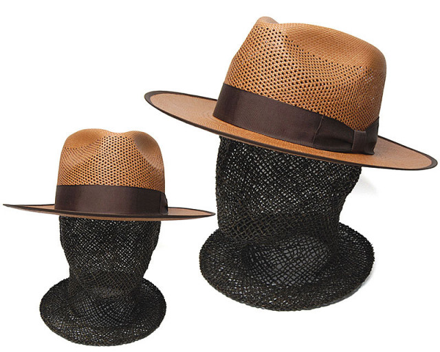 ”STETSON (ステットソン)” つば広パナマ中折れ帽 FLAT WHIPPET ウィペット 
