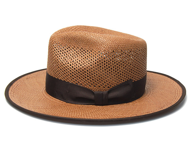 ”STETSON (ステットソン)” つば広パナマ中折れ帽 FLAT WHIPPET ウィペット 