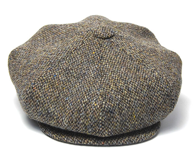 STETSON(ステットソン) ハリスツイード8枚はぎハンチング SE615