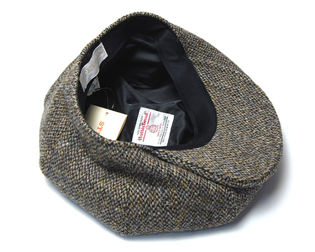 STETSON ハリスツイード ハンチング ステットソン キャスケット STETSON ツイード 帽子 メンズ キャスケット 8枚はぎ ビッグ