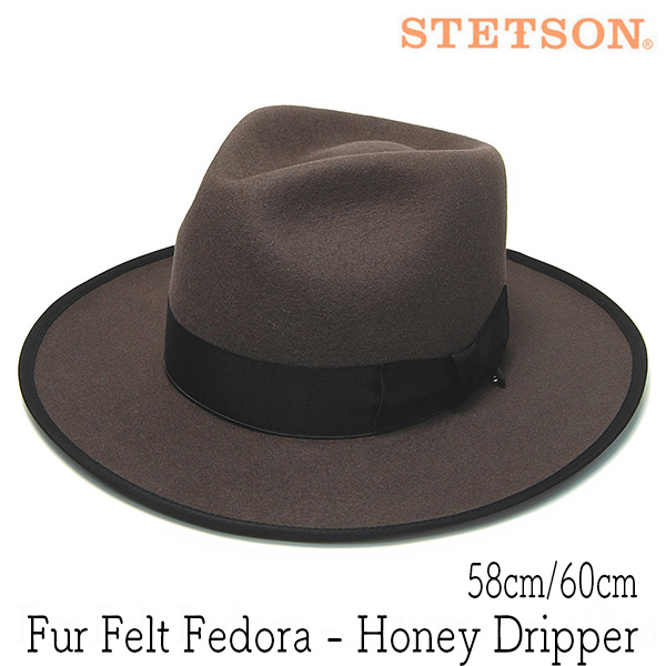 STETSON ステットソン ファーフエルト中折れ帽 Honey Dripper