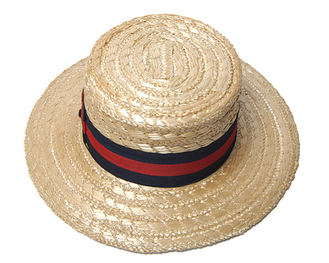 サマーセール】 ”STETSON(ステットソン)” ストローブレードカンカン帽