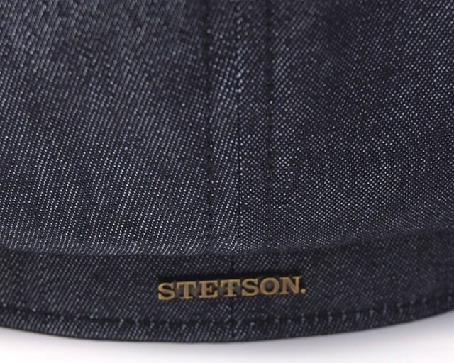 STETSON ステットソン シルク混デニム８枚はぎハンチング キャスケット