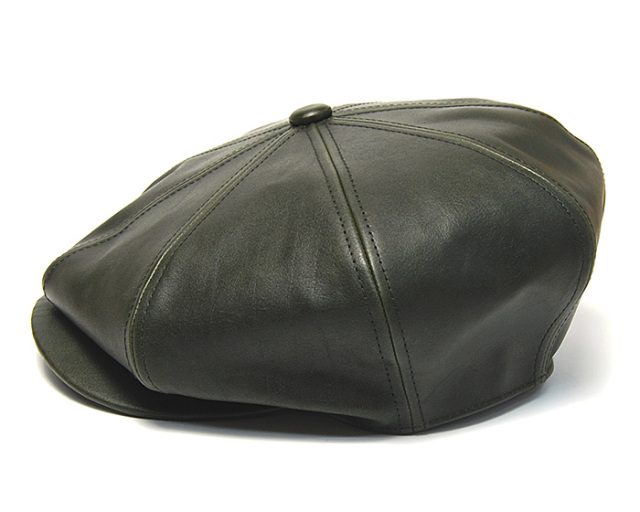 STETSON ステットソン レザー８枚はぎハンチング キャスケット