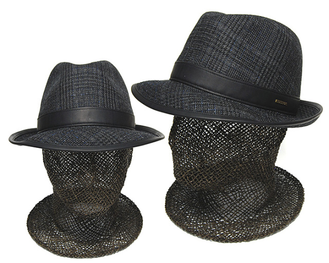 STETSON ステットソン チェック中折れ帽 SE743 ドーメル