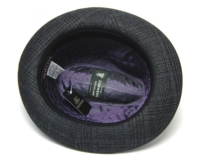 STETSON ステットソン チェック中折れ帽 SE743 ドーメル