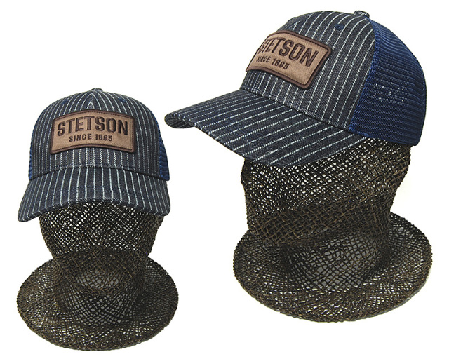 STETSON　ステットソン　デニムメッシュキャップ　デニムワッシャー
