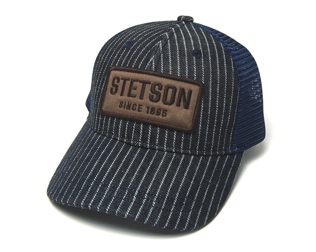 STETSON　ステットソン　デニムメッシュキャップ　デニムワッシャー