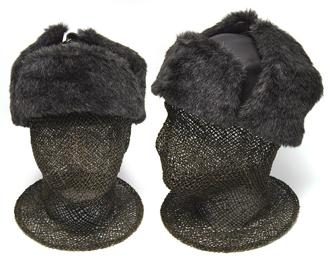 STETSON(ステットソン) ファー付きレザー飛行帽 メンズ ユニセックス