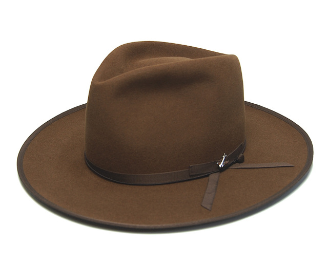 美品　STETSON Stratoliner ウール　ブラウン　ステットソン アメリカ STETSON(ステットソン) ファーフエルト中折れ帽 STRATOLINER
