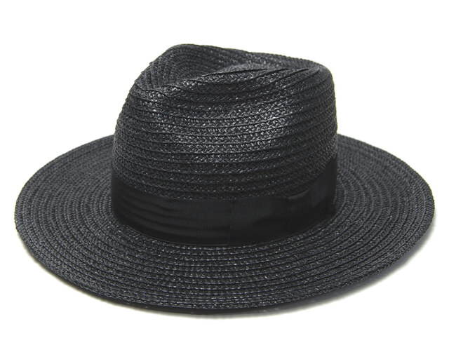 STETSONハット つば広ブリム8cm サイズM 58cm STETSON (ステットソン) つば広ペーパーブレード中折れ帽 メンズ 春夏