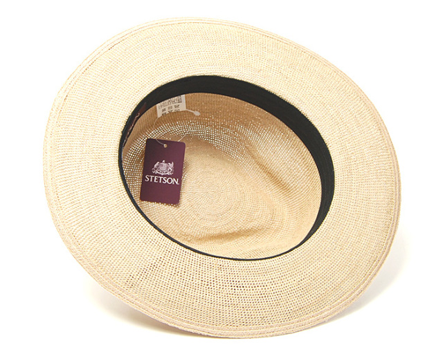 STETSON ステットソン 透かし編み ストローハット STETSON (ステットソン) 細編みラフィア中折れ帽 SE895 メンズ 春夏