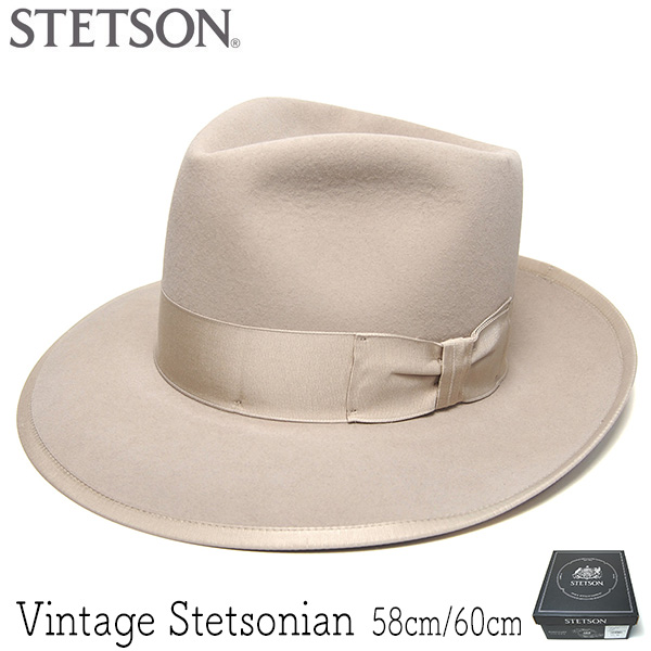 STETSON ステットソン ファーフエルト中折れ帽 STETSONIAN ステットソン