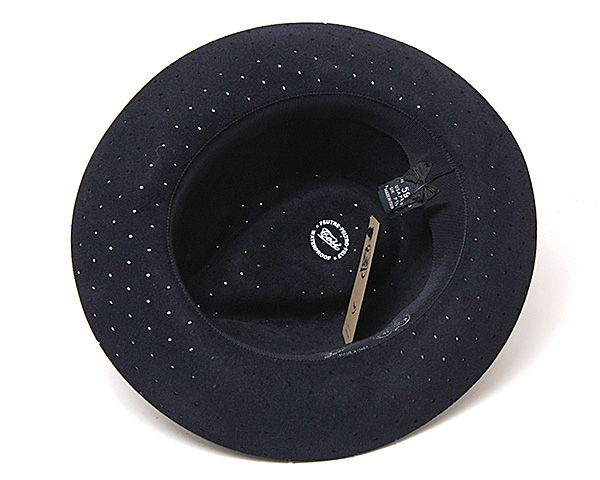 イタリア”TESI(テシ)""パンチング加工ファーフエルト中折れ帽 
