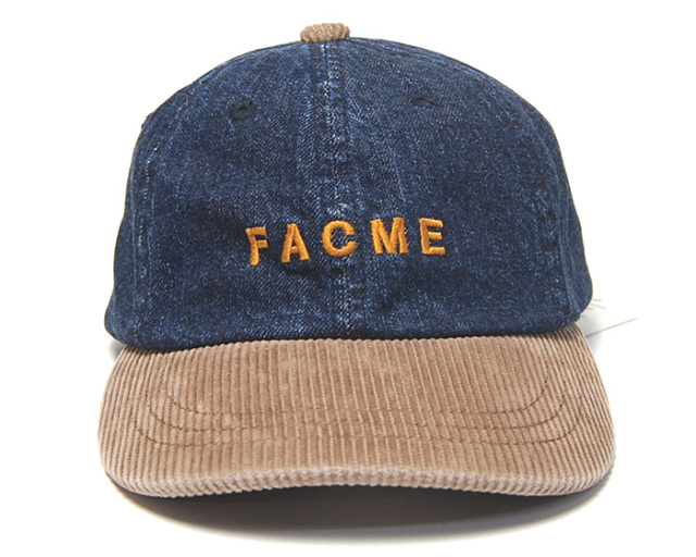 THE FACTORYMADE　ザファクトリーメイド　デニムキャップ　FACME Denim Corduroy Cap