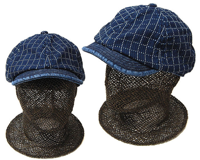 ”THE FACTORY MADE(ザファクトリーメイド)” コットン6枚はぎハンチング SASHIKO CAS 2