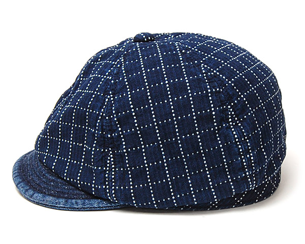 ”THE FACTORY MADE(ザファクトリーメイド)” コットン6枚はぎハンチング SASHIKO CAS 2