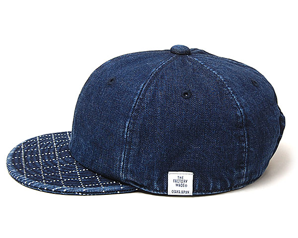 ”THE FACTORY MADE(ザファクトリーメイド)” デニムキャップ SASHIKO CAP