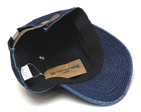 ”THE FACTORY MADE(ザファクトリーメイド)” デニムキャップ クラシック6P CAP 