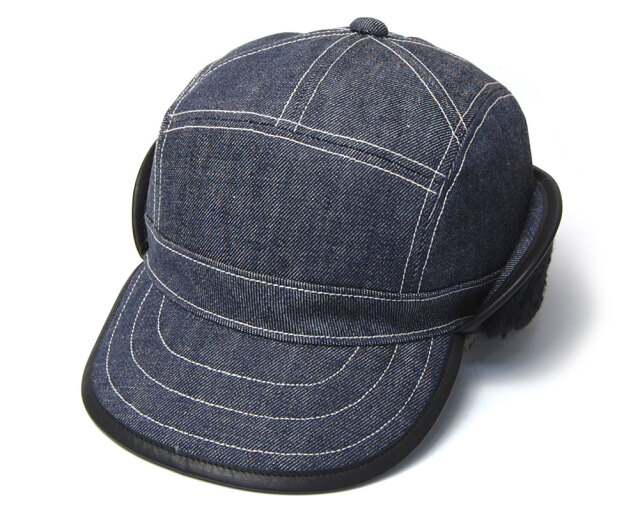 THE FACTORY MADE(ザファクトリーメイド) デニムフライトキャップ ERD Boa Cap 