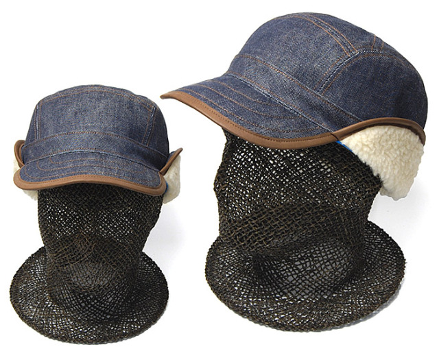 THE FACTORY MADE(ザファクトリーメイド) デニムフライトキャップ ERD Boa Cap 