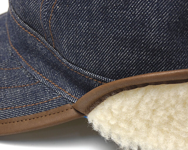 THE FACTORY MADE(ザファクトリーメイド) デニムフライトキャップ ERD Boa Cap 