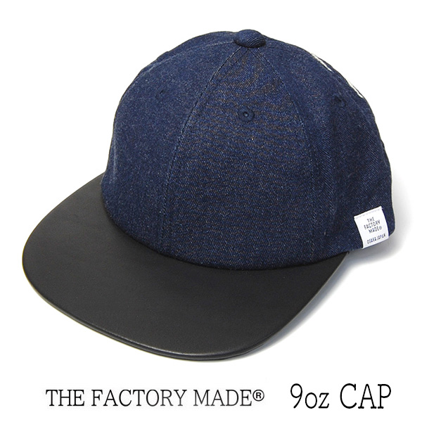The Factory Made ザファクトリーメイド 革つばデニムキャップ 9oz Cap メンズ 春夏秋冬 オールシーズン Kaw Tfm Fm5 The Factory Made ザファクトリーメイド 革つばデニムキャップ 9oz Cap メンズ 春夏秋冬 オールシーズン Kaw Tfm Fm5