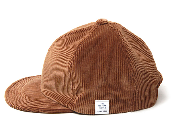”THE FACTORY MADE(ザファクトリーメイド)” コーデュロイキャップ Corduroy 6panel Cap 