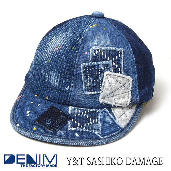 THE FACTORY MADE(ザファクトリーメイド) デニムキャップ Y&T SASHIKO