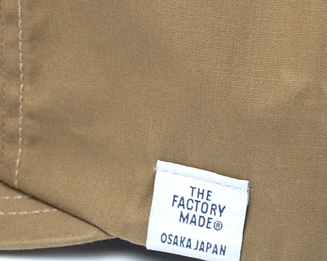 ”THE FACTORY MADE(ザファクトリーメイド)” パラフィンコットンキャップ Paraffin Stitch Cap 