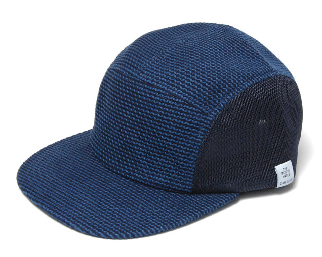 ”THE FACTORY MADE(ザファクトリーメイド)” 刺し子ジェットキャップ SASHIKO MESH JET CAP 