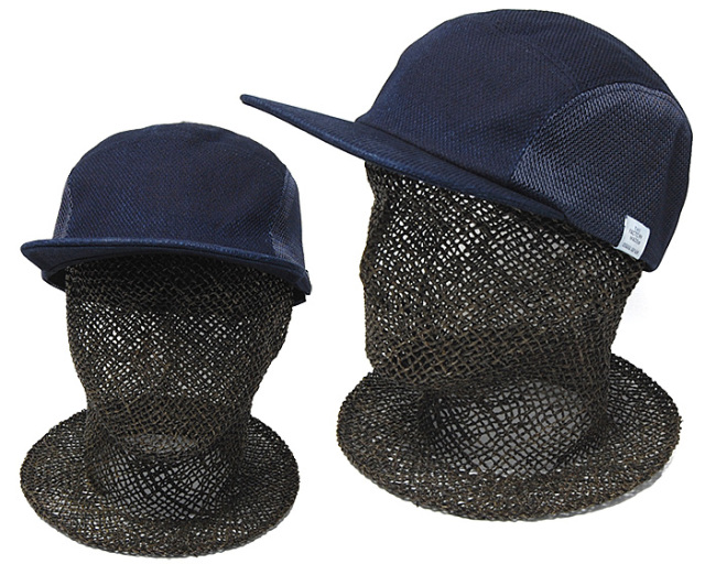 ”THE FACTORY MADE(ザファクトリーメイド)” 刺し子ジェットキャップ SASHIKO MESH JET CAP 