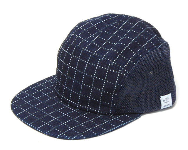 ”THE FACTORY MADE(ザファクトリーメイド)” 刺し子ジェットキャップ SASHIKO MESH JET CAP 