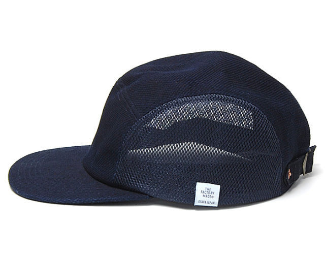 ”THE FACTORY MADE(ザファクトリーメイド)” 刺し子ジェットキャップ SASHIKO MESH JET CAP 