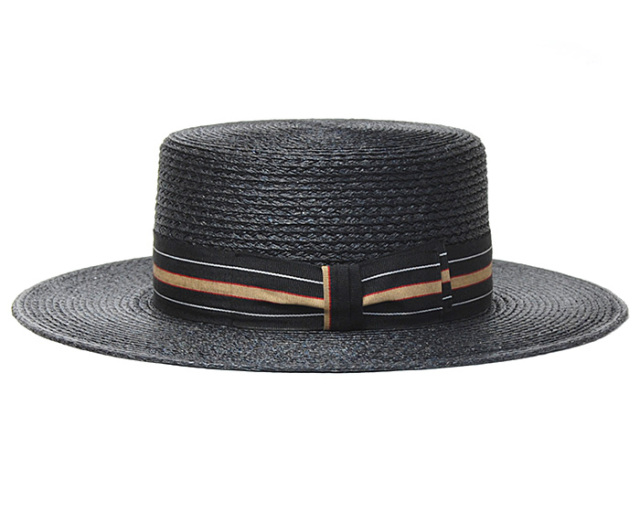 The Factory Made ザファクトリーメイド アバカブレードカンカン帽 Boater Hat メンズ レディース ユニセックス 春夏 ボーターハット ストローハット Kaw Tfm Fm751