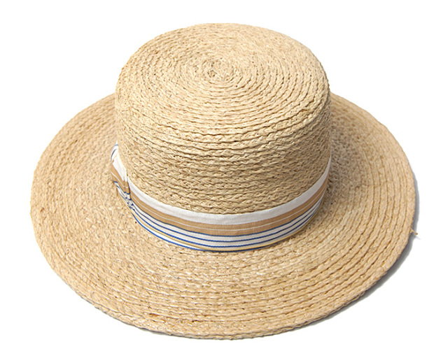 THE FACTORY MADE(ザファクトリーメイド) ラフィアブレードカンカン帽 Raffia Braid Kankan Hat