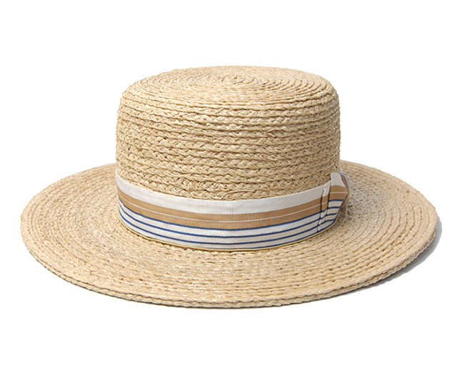 THE FACTORY MADE(ザファクトリーメイド) ラフィアブレードカンカン帽 Raffia Braid Kankan Hat