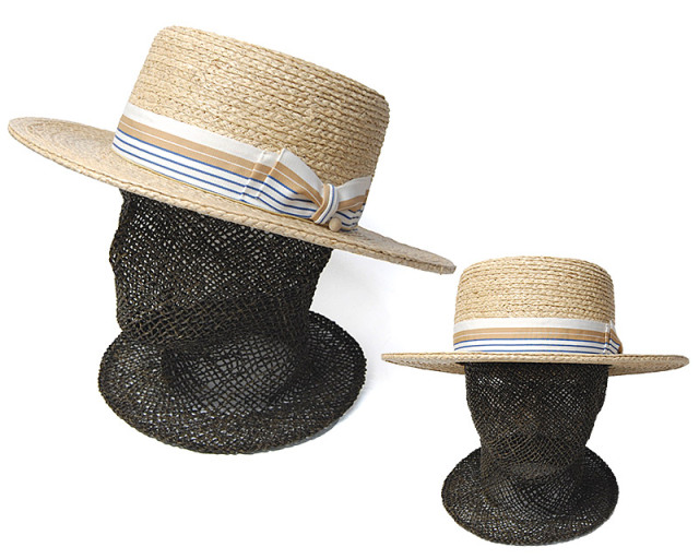 THE FACTORY MADE(ザファクトリーメイド) ラフィアブレードカンカン帽 Raffia Braid Kankan Hat