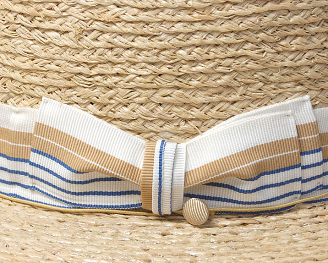 THE FACTORY MADE(ザファクトリーメイド) ラフィアブレードカンカン帽 Raffia Braid Kankan Hat