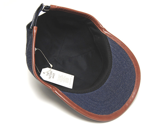 THE FACTORY MADE(ザファクトリーメイド) デニムキャップ Leather