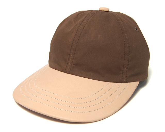 THE FACTORY MADE(ザファクトリーメイド) 革つばコットンキャップ