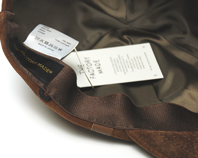 THE FACTORYMADE　ザファクトリーメイド　スエードキャップ