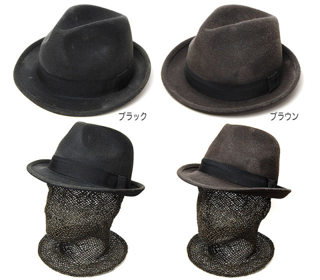 TOK KNOT(トップノット)ウールフエルト中折れ帽GRAFFITI HAT